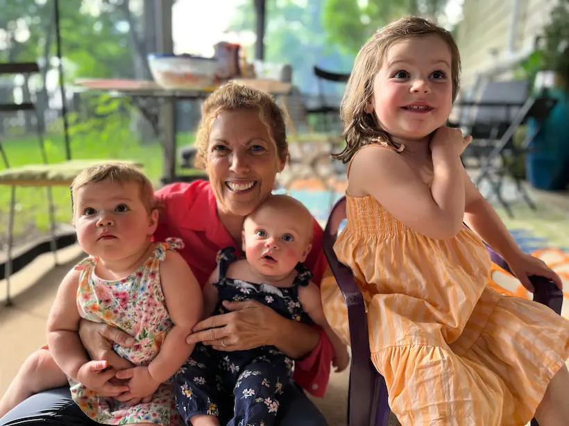 Tara with Grandchildren
